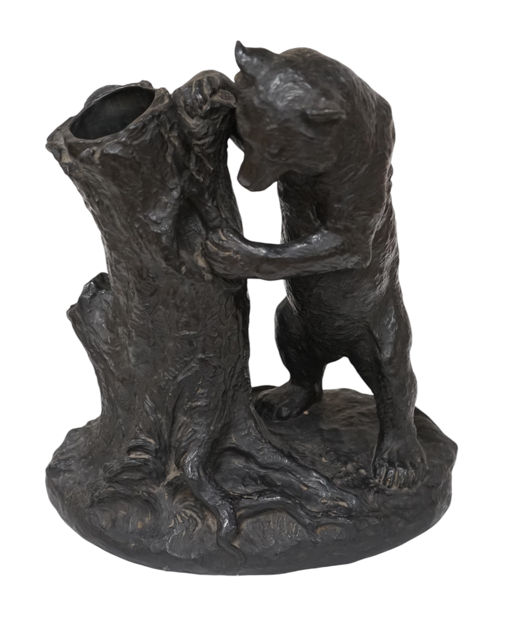 P. Ipsen København, a pottery model of a bear, 28cm. Condition - good